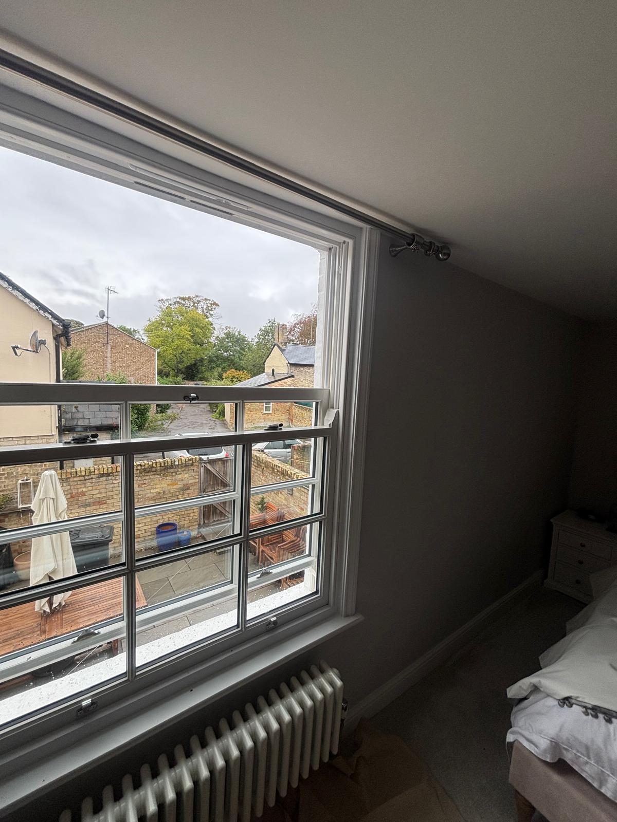 Recently completed window installation