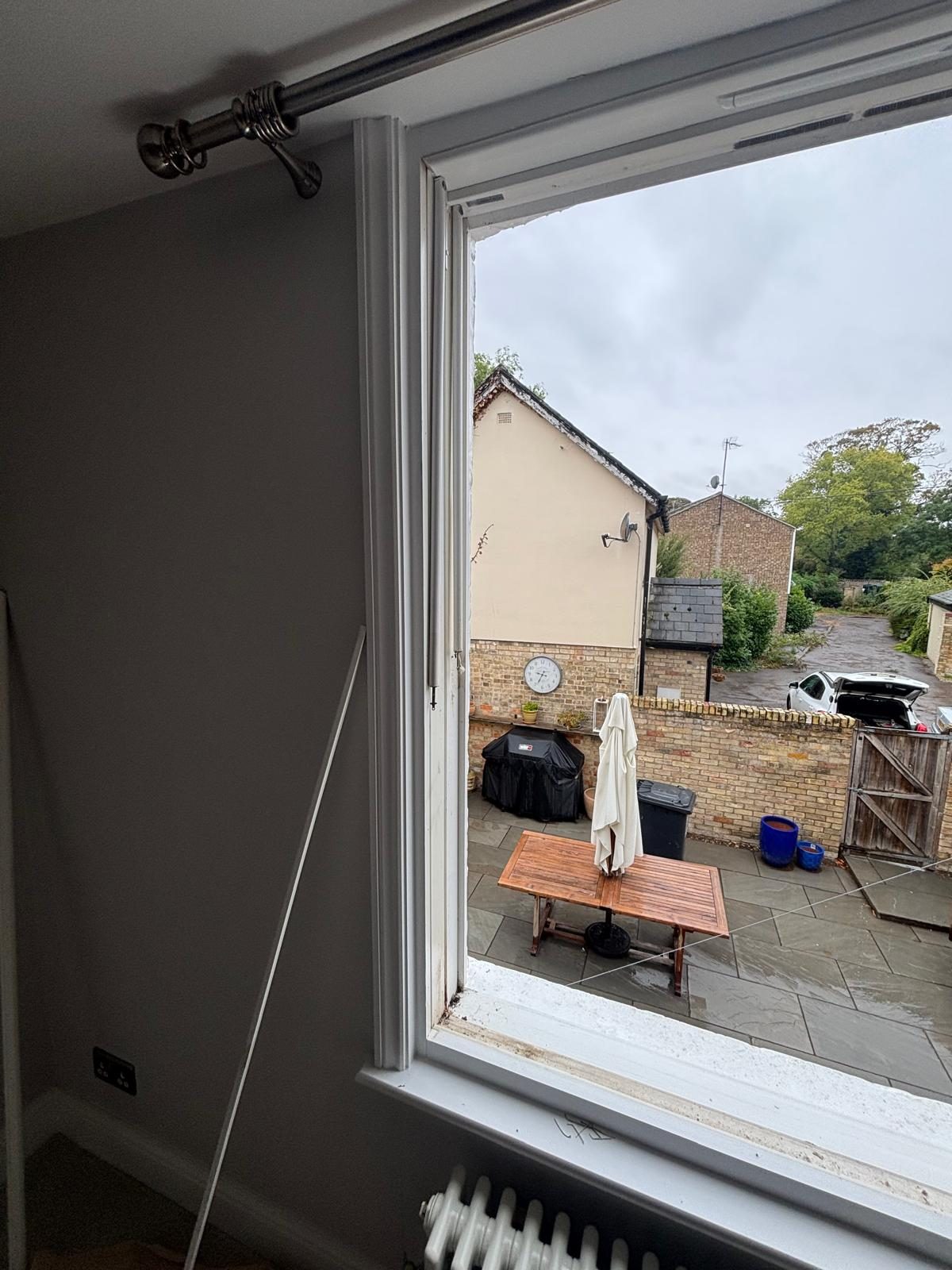 Recently completed window installation