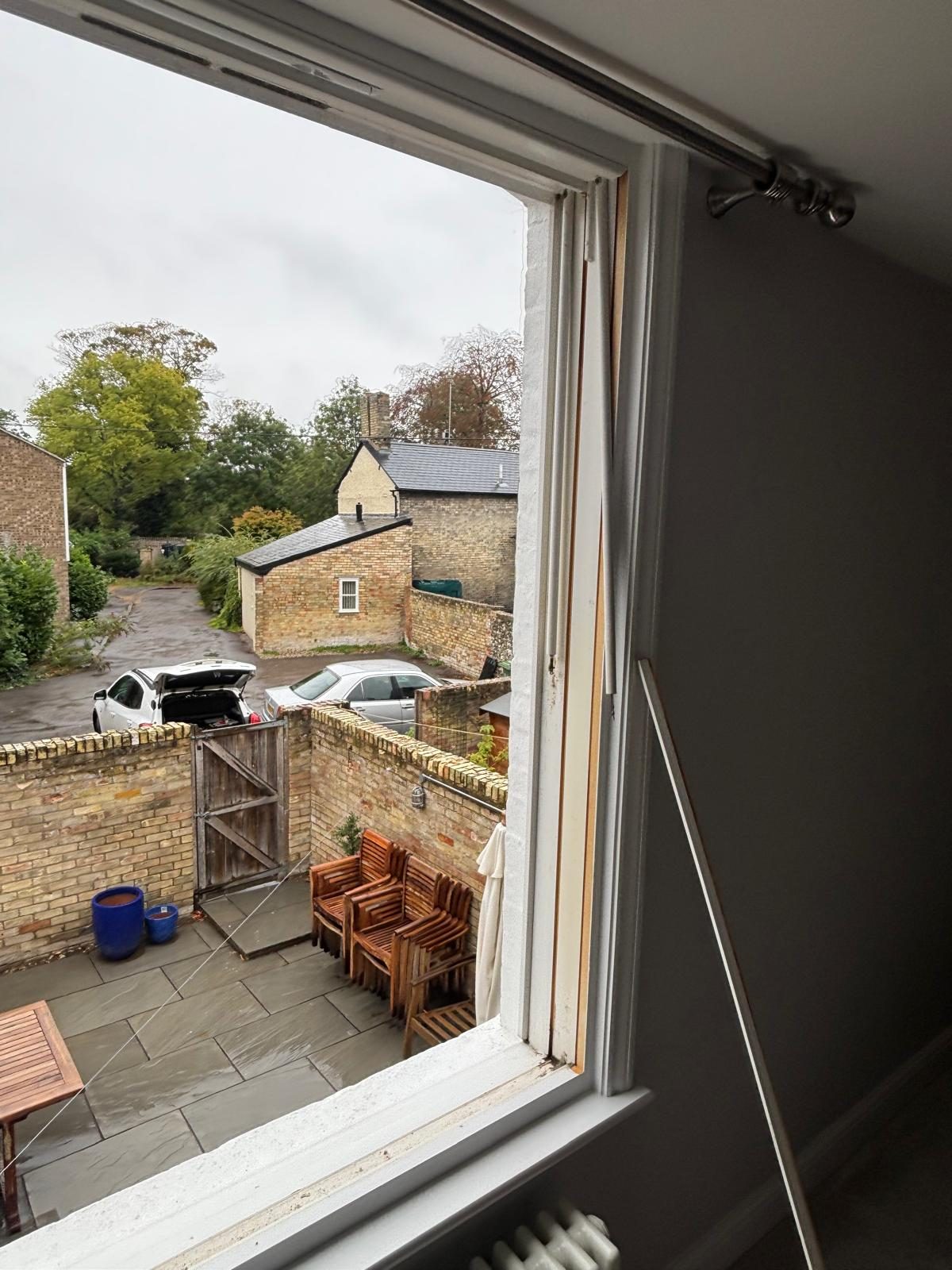 Recently completed window and door installation